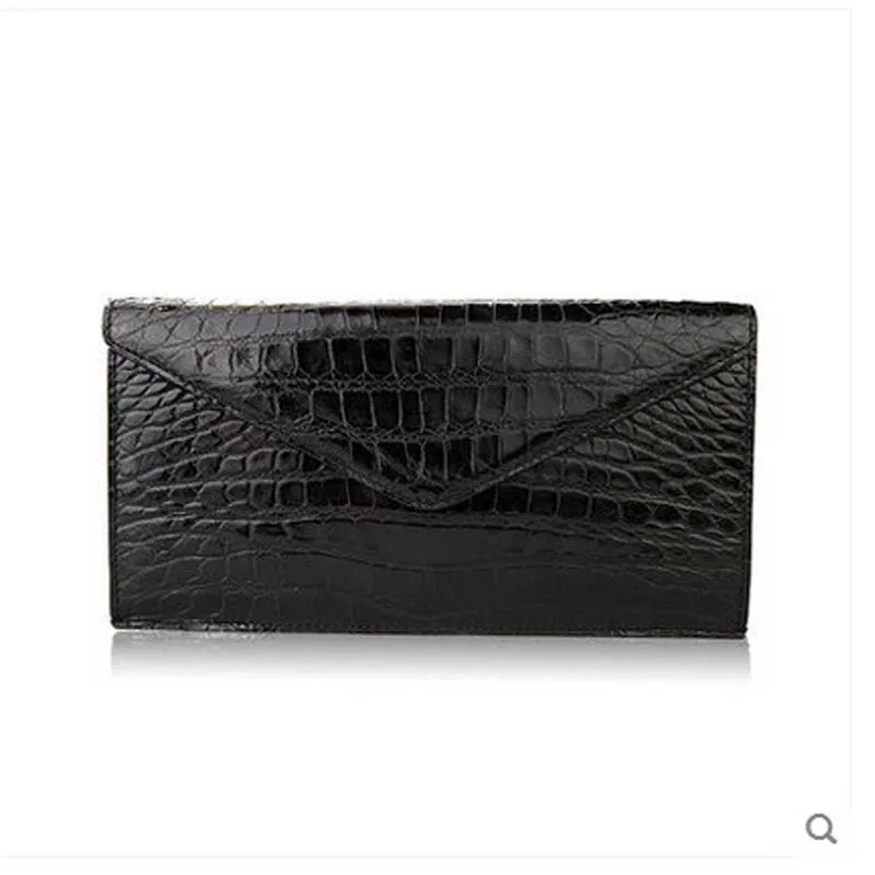 

zuoyi Crocodile skin,Dinner men clutch Bag, fashionable casual lady, handbag, European and American Korean lady's Dinner Bag