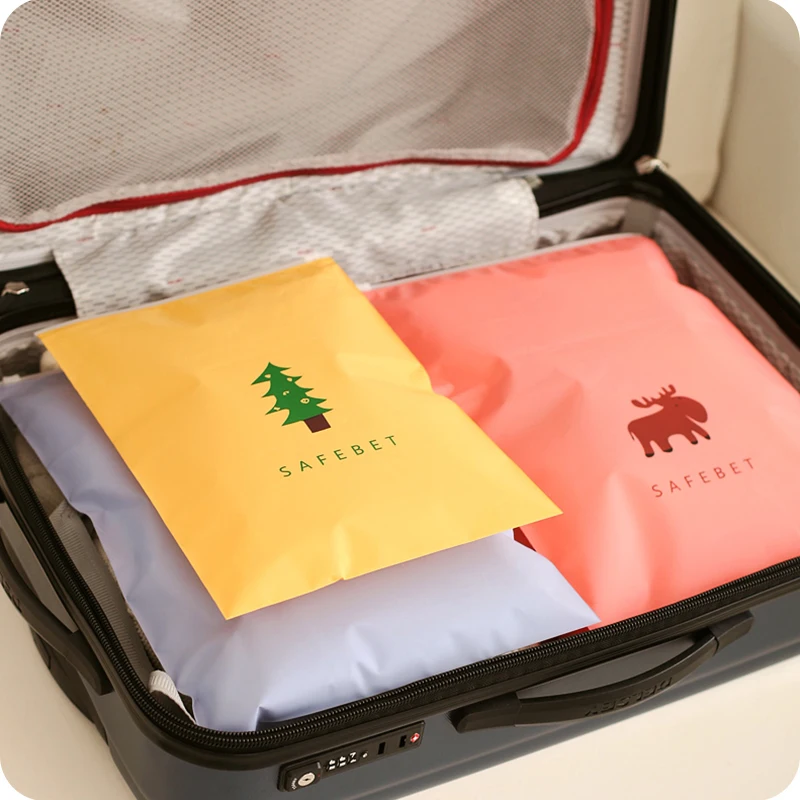 

Clothes organizer self-styled Storage Bag Waterproof Cartoon pattern debris pull large Capacity duffel bag Household Products
