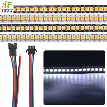 

Addressable 5X 1m 144LEDs/m 5V APA102-C SK9822 5050 144 pixels/M Cool White Warm WHITE color led pixel strip WHITE Black PCB