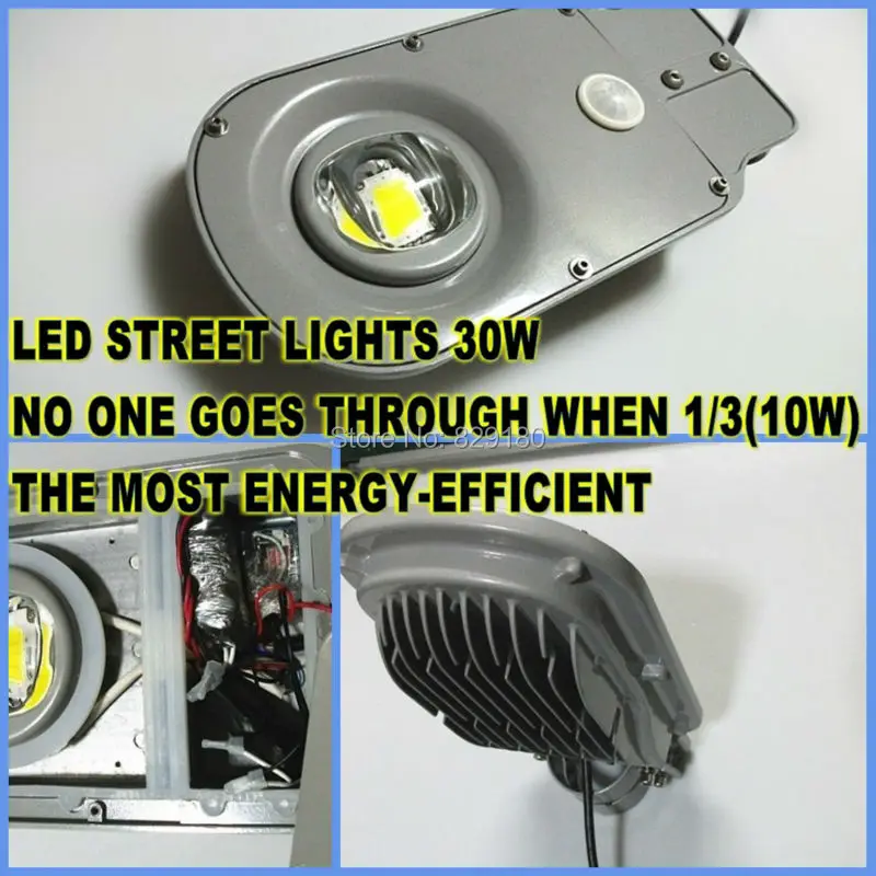 

30W LED graden light LED street light waterproof IP65 sensor motion PIR LED control / microwave sensor sensing led outdoor light