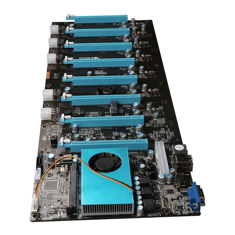 Best Price 8 professional card board 1 drag 8 mining PCI-E slot-motherboard graphics in-line-motherboard with CPU