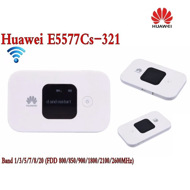 

Huawei E5577Cs-321 150 Mbps 4G LTE & 43.2 Mpbs 3G Mobile WiFi Hotspot plus 4g 35dbi TS9 dual antenna