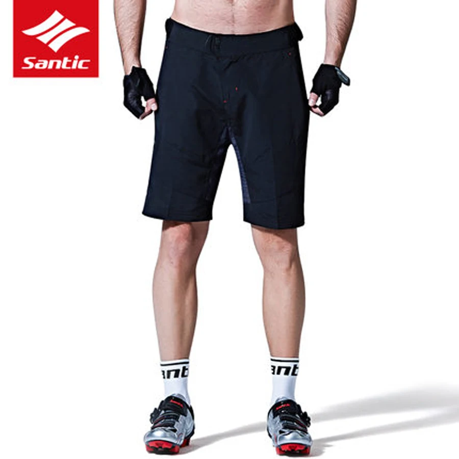 Santic Men MTB Cycling Shorts Downhill Road MTB Mountain Shorts Loose