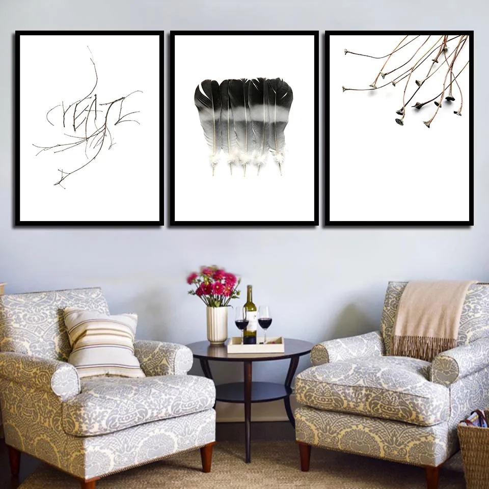 Modern-Printing-Art-Feather-Still-Life-Pictures-Nordic-Style-A4-Poster-Living-Room-Wall-Canvas-Branch