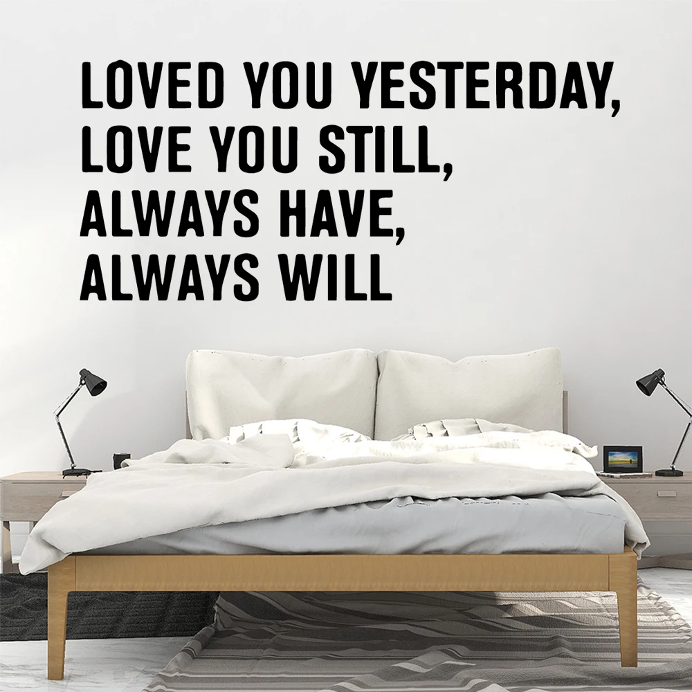 

Lovely Love Yesterday Removable Pvc Wall Stickers For Kids Room Living Room Home Decor For Kids Decorative Vinyl Wall Stickers