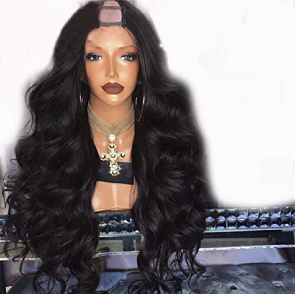 

Simbeauty 180% Density U Part Wigs Body Wave Middle Part 2*4 U Part Human Hair Wigs For Women Brazilian Remy Hair Natural Color