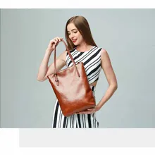 Женская сумка из натуральной кожи, большая женская сумка-тоут, сумка для покупок, сумка в форме ведра, женская сумка для работы, на молнии, Clousure, черный, красный