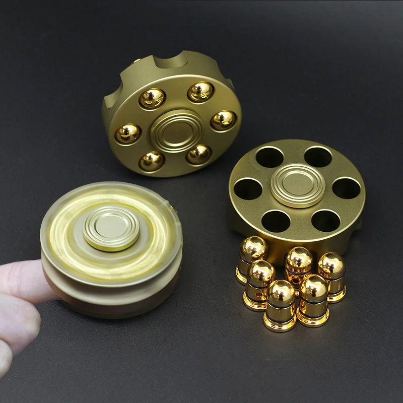 Newest Fidget Spinner Hand Spinner Pure copper spiner Pistol bullet Hand Spiner Matel with EDC Toys