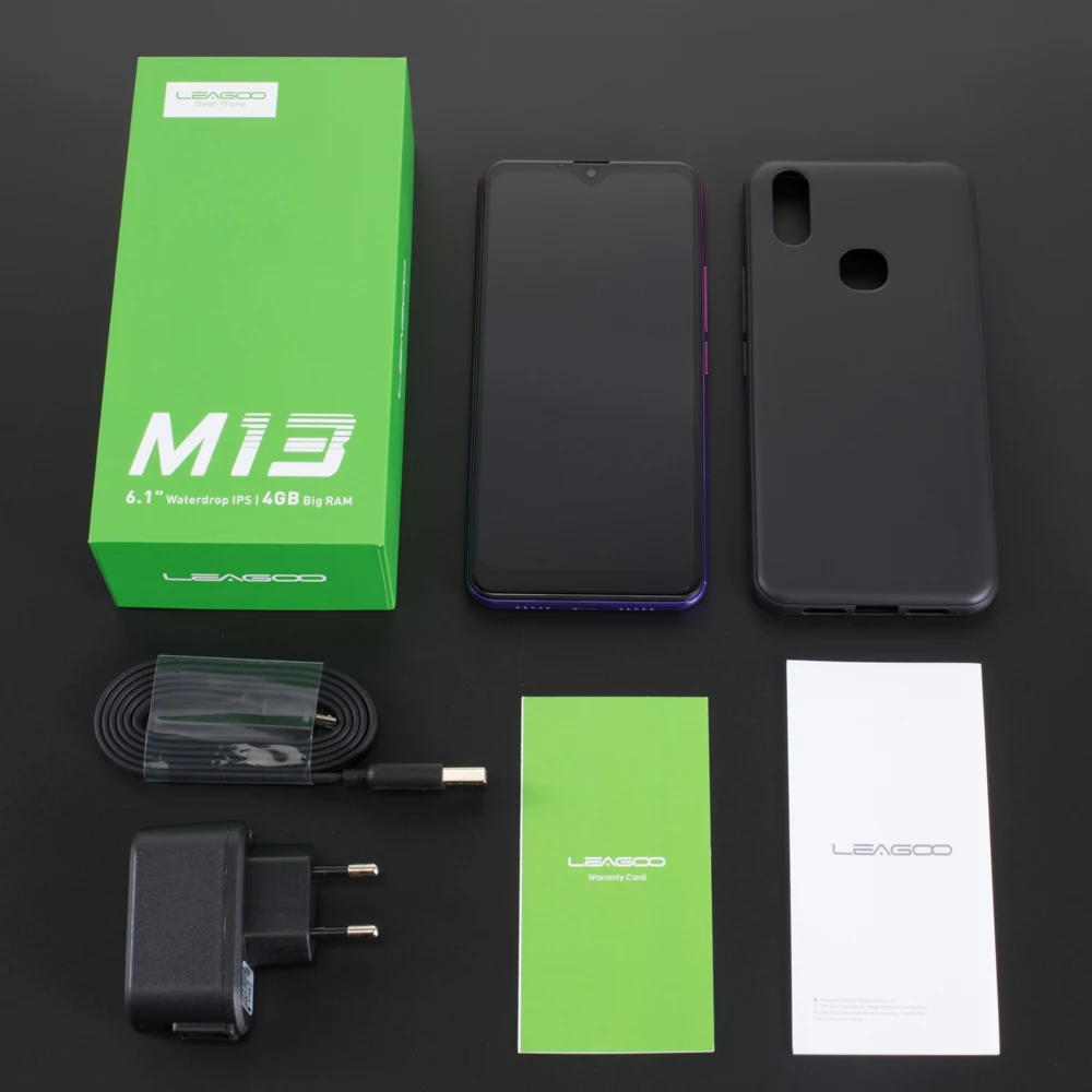 LEAGOO M13 Android 9,0 смартфон 6,1 ''HD ips дисплей в виде капли воды 4 Гб ОЗУ 32 Гб ПЗУ MT6761 3000 мАч Две камеры 4G мобильный телефон