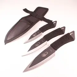 3 шт. в 1 Набор шунтировочных ножей на открытом воздухе Походный нож для выживания 440C Нержавеющая сталь оболочка нож фиксированный balde нож