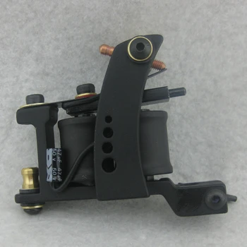 

2016 New Professional Tattoo Machine 10 Warps Coils Cast Iron Black Tattoo Gun For Beginner Shader Liner GAM09-A#