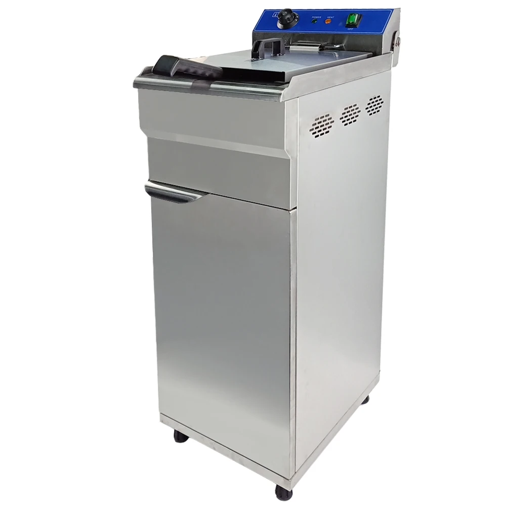 

220V 5000W 16L Large Capacity Industry Deep Fryer Commercial Use Fryer Frying Stainless Steel Fryer Furnace for Restaurant Use