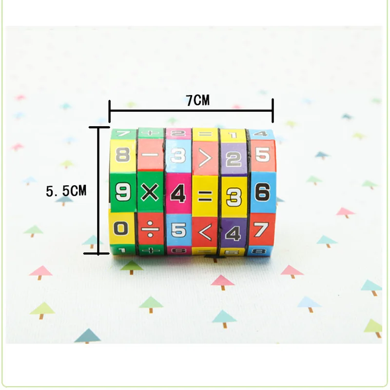 Детский обучающий математический пазл цифровой раздвижной пластиковый куб для детей Математика орфографическая реакция обучающая игра подарок