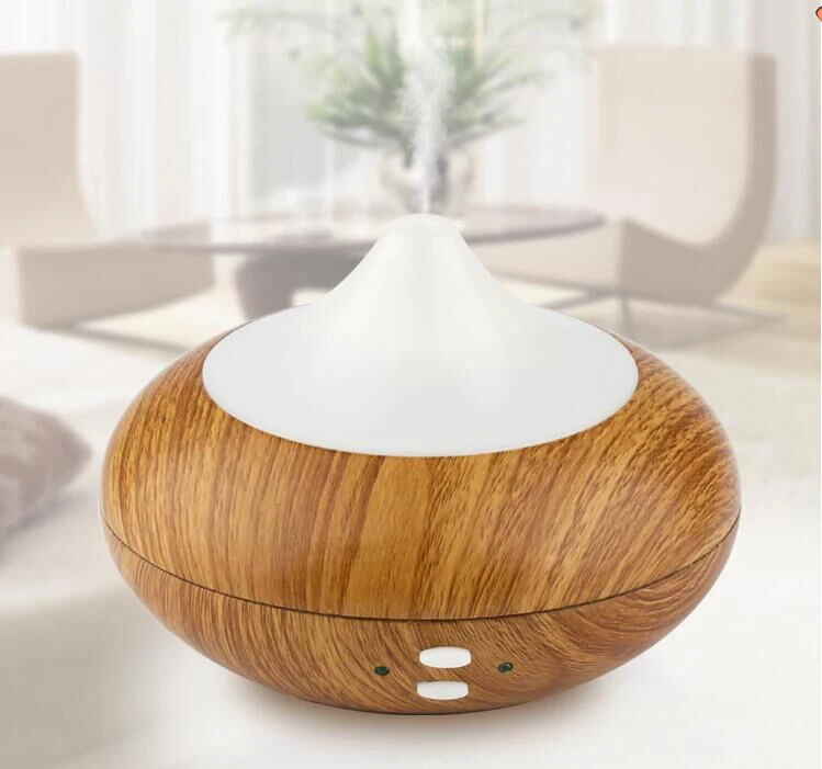 

Humidifier Aroma Essential Oil Diffuser Ultrasonic Air Humidifier with Wood Grain 7 Color Changing LED Lights for Office Home