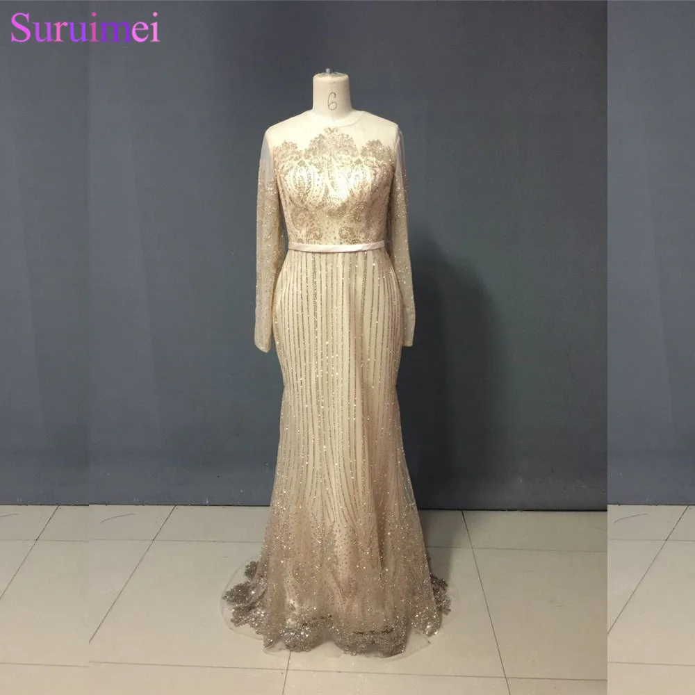 crystal evening gown