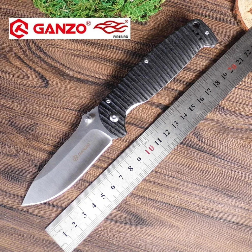 Дешево 58 60HRC Ganzo G742 1 440C G10 или деревянной ручкой складной Ножи выживания инструмент Отдых на природе Охота Карманный Ножи тактический edc Открытый ин...