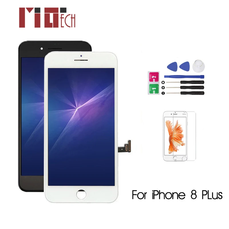 

For iPhone 8 Plus LCD Display Touch Screen Replacement Digitizer Assembly For iPhone 6 6S 7 8 Plus X screen+Gifts AAA Quality