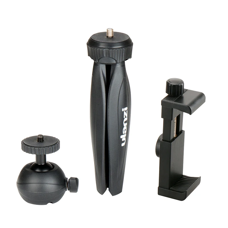  Ulanzi Mini Phone Tripod Tabletop Smartphone Mount Clip Holder Stand w Detachable Ballhead for iPho