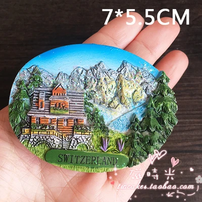 Европейский Luzern Швейцария память о поездке Пейзаж холодильник магнит 3D стикер для холодильника Путешествия Сувенир домашнее украшение