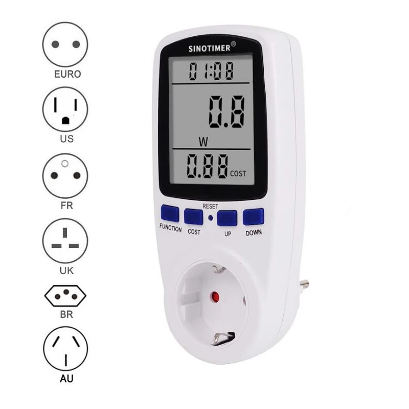 7 Modes LCD Display Digital Voltage Wattmeter Power Analyzer Electronic Meter Energy Automatic Kwh Switch | Инструменты