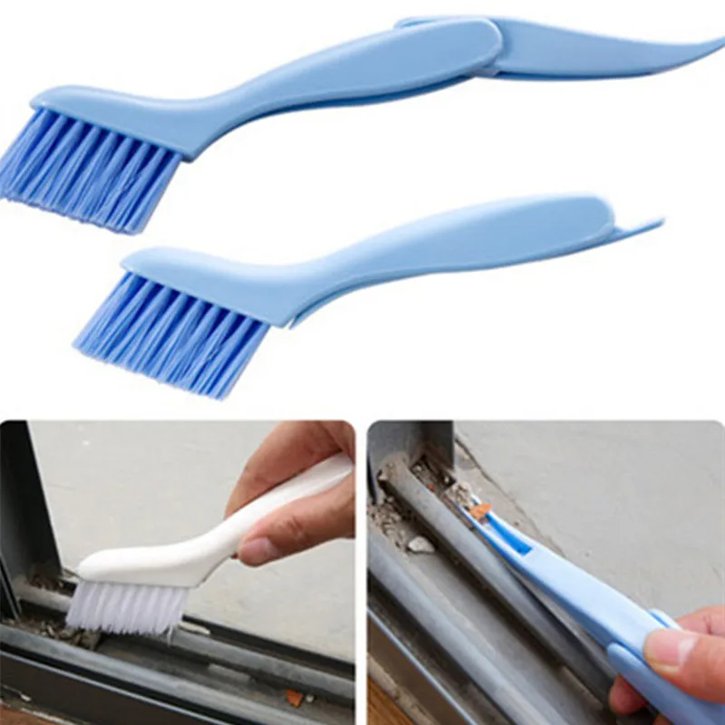 Y154 Multipurpose 2 in 1 Window Groove Cleaning Brush Nook Cranny