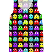 PLstar Cosmos мультфильм Pacman Ghost/Dunkaroos/50 оттенков сверкающих сорняков мужчин женщин топ 3D печати жилет