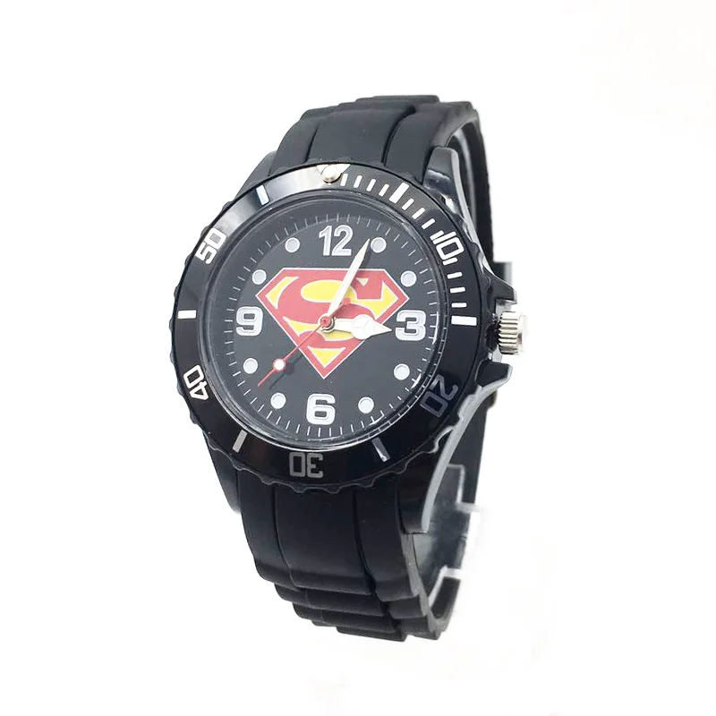 The Avenger Captain America students watches quartz wrist watch for kids cool boys clock black pu strap drop shipping (36)