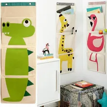 BONAMIE дорожные сумки животный принт двери настенный подвесной для хранения сумка органайзер карман для хранения для детей Детские игрушки Шкаф 3 кармана