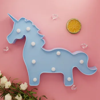 

TONGER Night Lights Unicorn 3D LED Night Light Unicorn Lamp Marquee Christmas gift Unicorn Home Party Desk Lamp