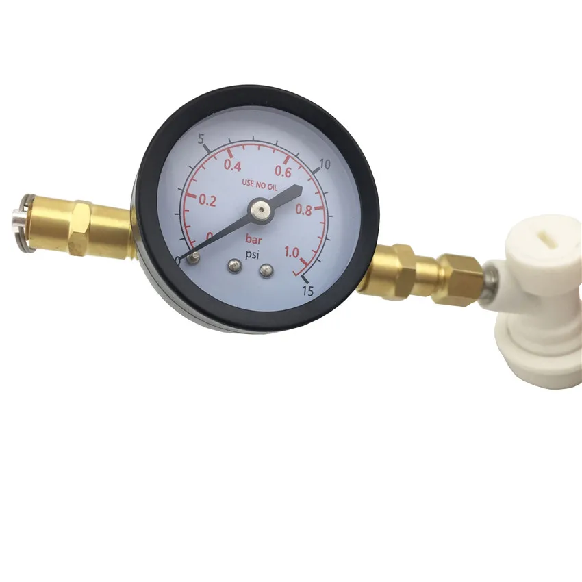 Клапан снижения давления Co2 с зарядным устройством и манометром клапан 0 ~ 15 psi