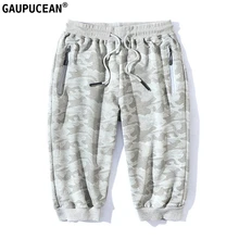 Камуфляжный большой размер L-8XL 95% хлопок 5% спандекс длиной до колена военный человек короткие мужские брюки эластичная струна талии модные мужские шорты