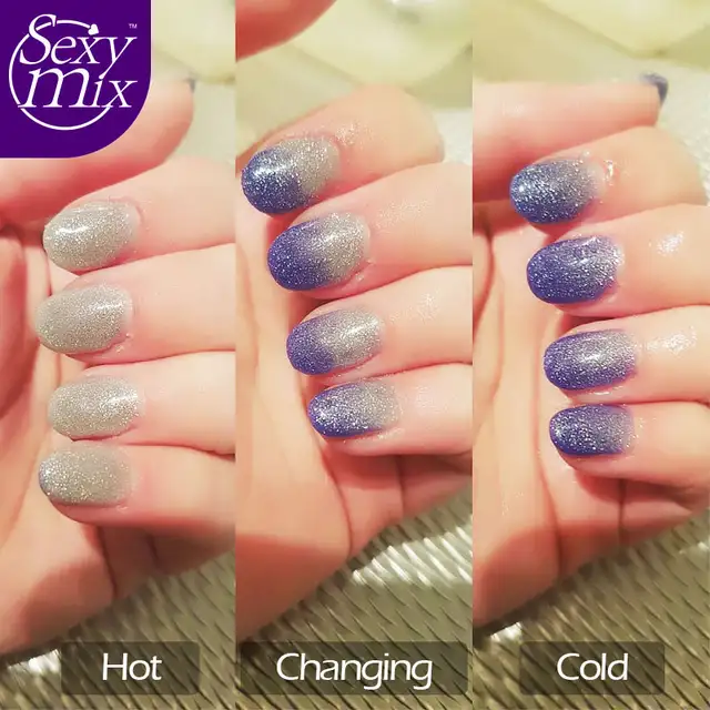Mélange Sexy 3 Pièces Chaud Blanc Bleu Couleur Changeante Uv Gel Vernis à Ongles Professionnel Pas Cher Prix Longue Durée Uv Gel Vernis Ensemble 7 Ml