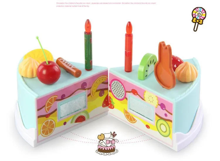 75 шт., Детские кухонные игрушки, игрушки для торта на день рождения, игрушки для ролевых игр, пластиковые игрушки для еды, кухонные игры для торта, детские игрушки для девочек, Cocina Juguete