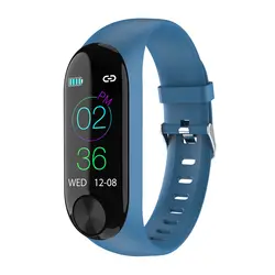 Bluetooth водостойкий цветной экран ЖК-дисплей длительный режим ожидания здоровье и гигиена фитнес-трекер бизнес шаг Количество смарт-браслет