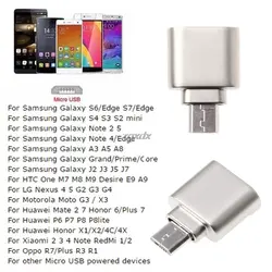 Алюминиевый мини портативный микро USB OTG TF Micro SD кардридер адаптер для samsung Xiaomi Huawei Android Прямая поставка