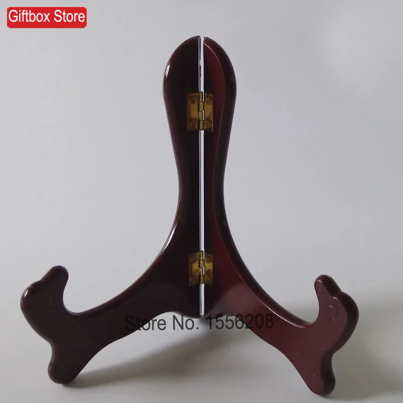 Black Desktop 5 Inch Small Wooden Easel For Decorative Plate