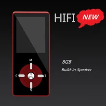 HiFi металлический MP4-плеер встроенный динамик 8 Гб 1,8 дюймов экран MP3 музыкальный плеер Поддержка sd-карты 128 ГБ с видео FM отключение времени