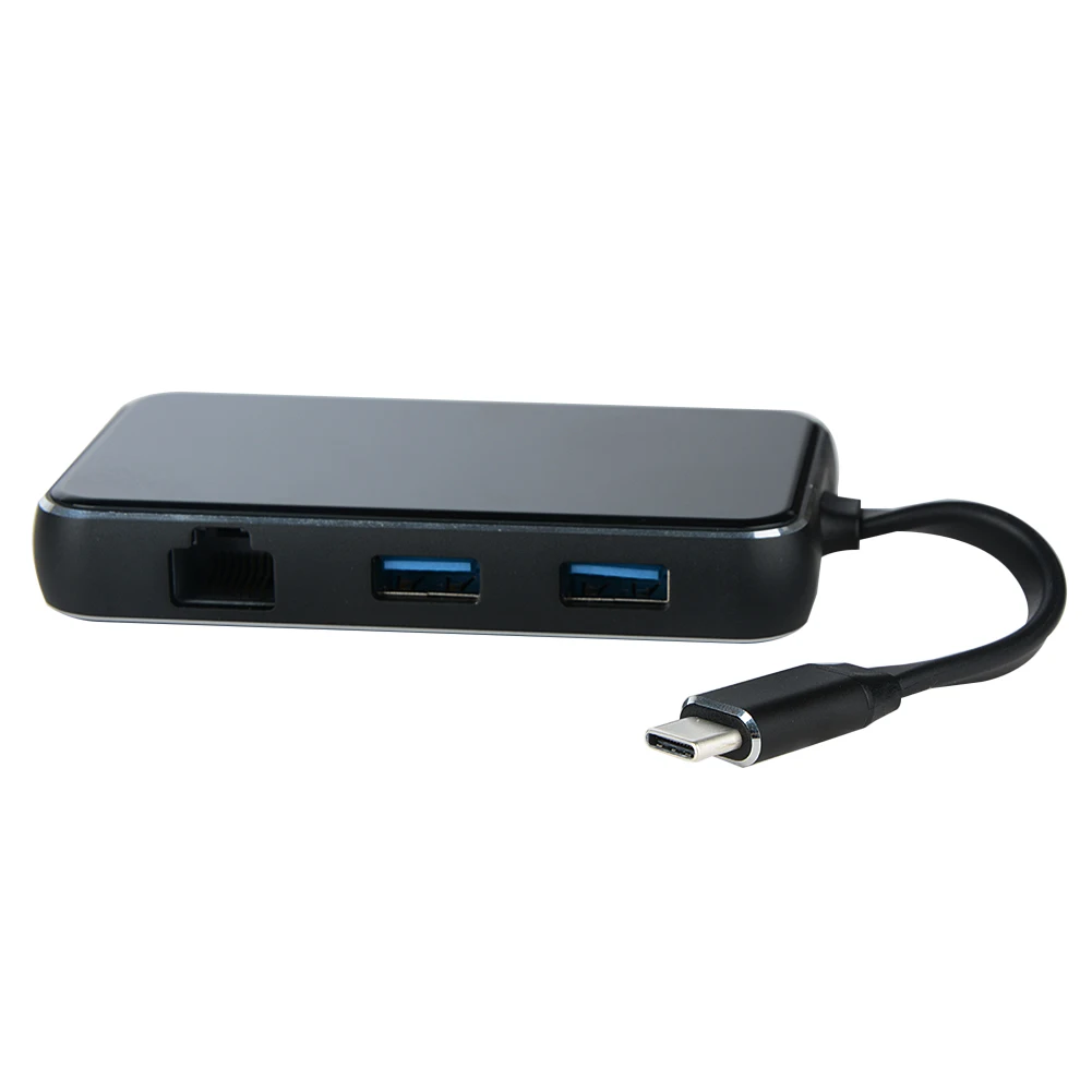 

6 in1 USB-C to HDMI VGA RJ45 USB C HUB Compatible for MacBook Samsung Galaxy S8 S8+ Note 8 Huawei Mate 10 Pro Type C USB 3.0 HUB