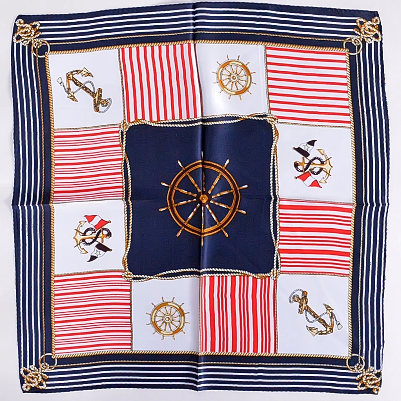 Женский шарф из натурального шелка с принтом 53x53 см|pure silk scarf|pure scarf brandbrand |