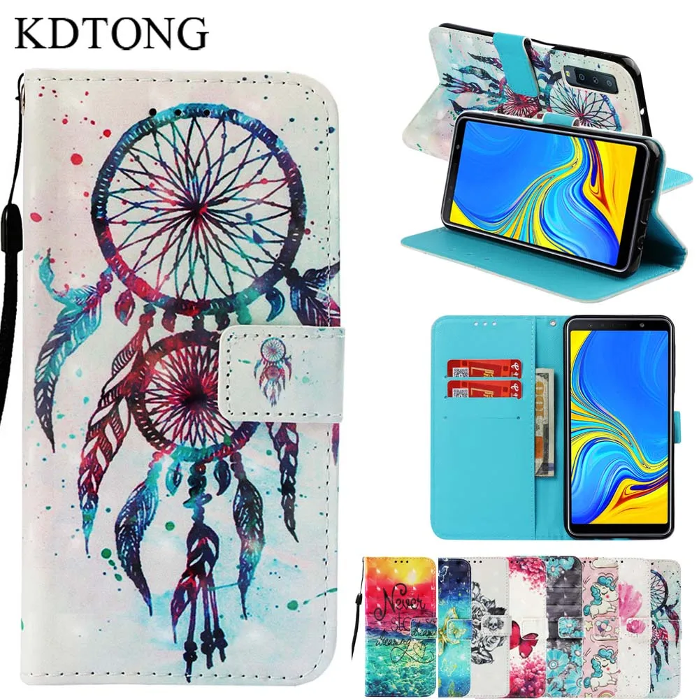 

Luxurry Leather Case sFor Samsung Galaxy A7 2018 Case Flip Leather Magnetic Wallet Cover For Galaxy A750 A7 2018 Case Cover Capa