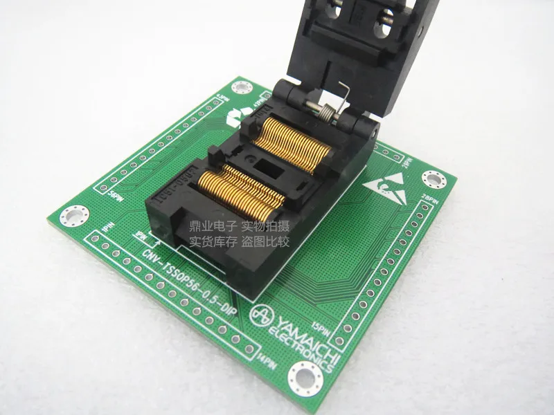 Раскладушка TSSOP56-DIP MSP430FR4133 IC51-0562-1514 расстояние 0,5 мм YAMAICHI IC Сжигание сиденье адаптер тестовое гнездо сиденья тестовая скамья