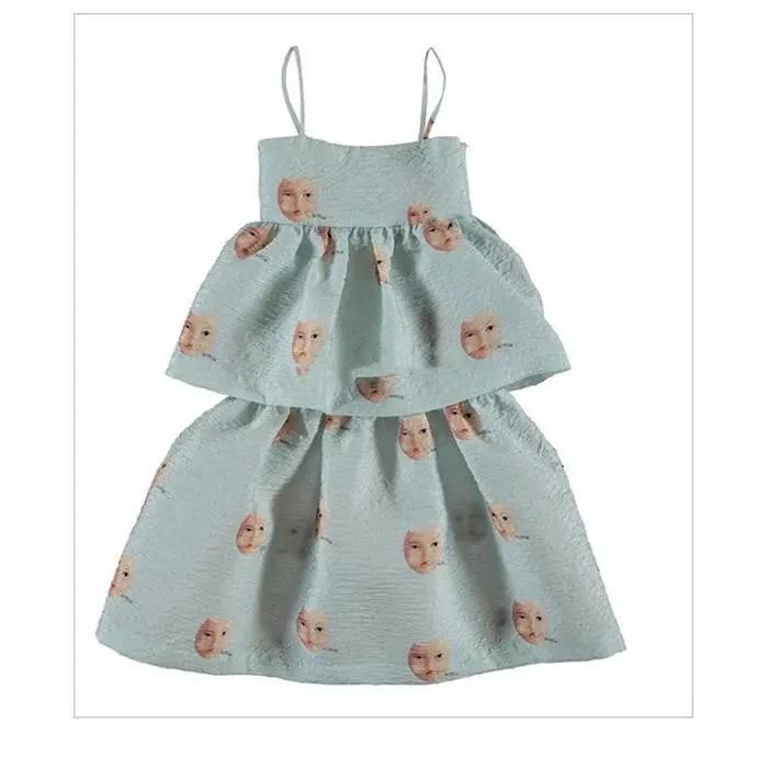 

Advance sale 80-140cm height New 2019 Summer flower suspender skirt Girls Dress Kids Princess Dresses for summer Girls Dress