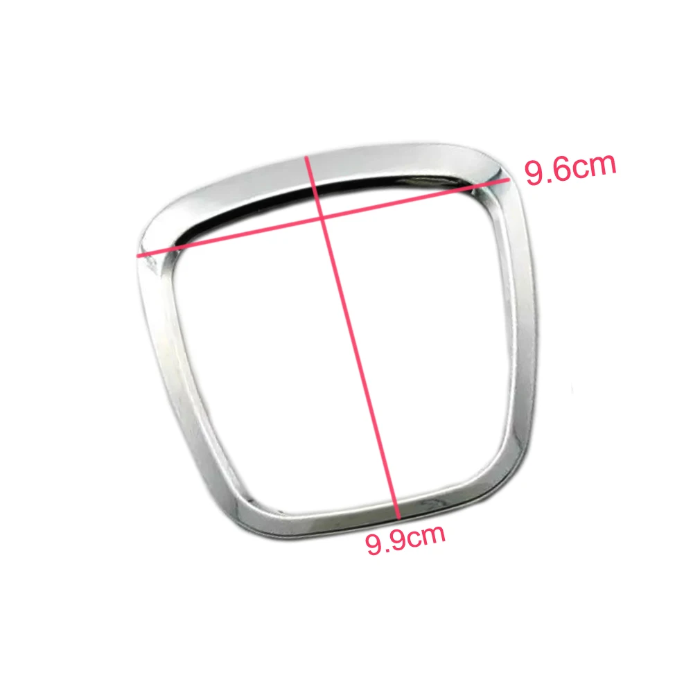 JEAZEA Silver Aluminum Alloy Auto Steering Wheel Sticker Emblem Trim Frame Decal Adhesive Tape Fit For Audi A3 A4L A6L Q3 Q5-22