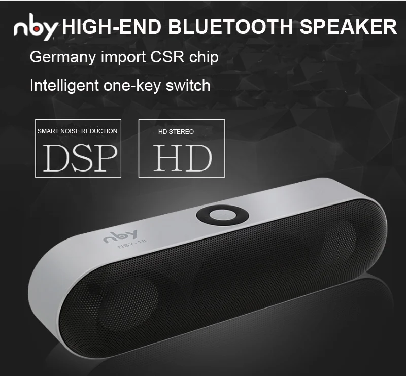 NBY 18 Мини Bluetooth динамик портативный беспроводной динамик звуковая система 3D стерео