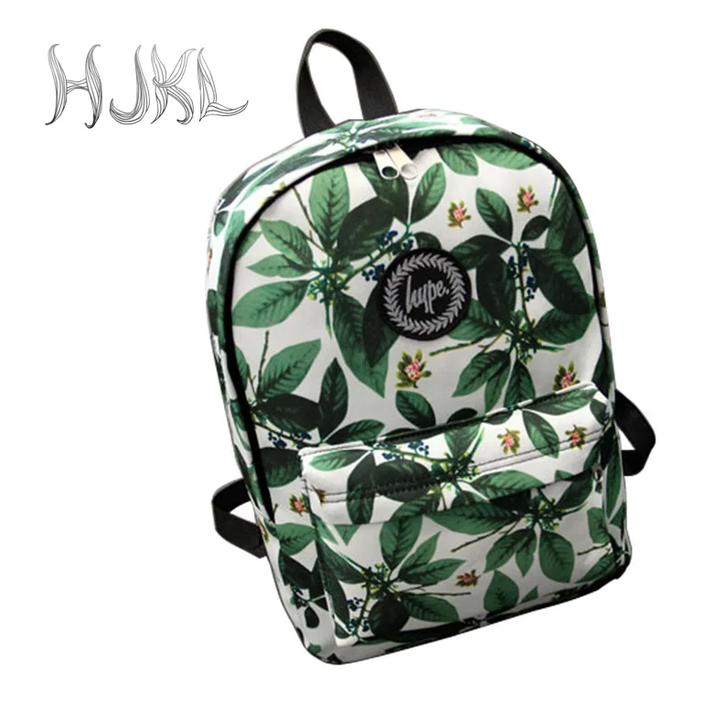 

HJKL Waterproof Floral Printing Travel Backpack Women Cactus Bookbag Cute School Bag for Teenage Girls Kawaii Knapsack