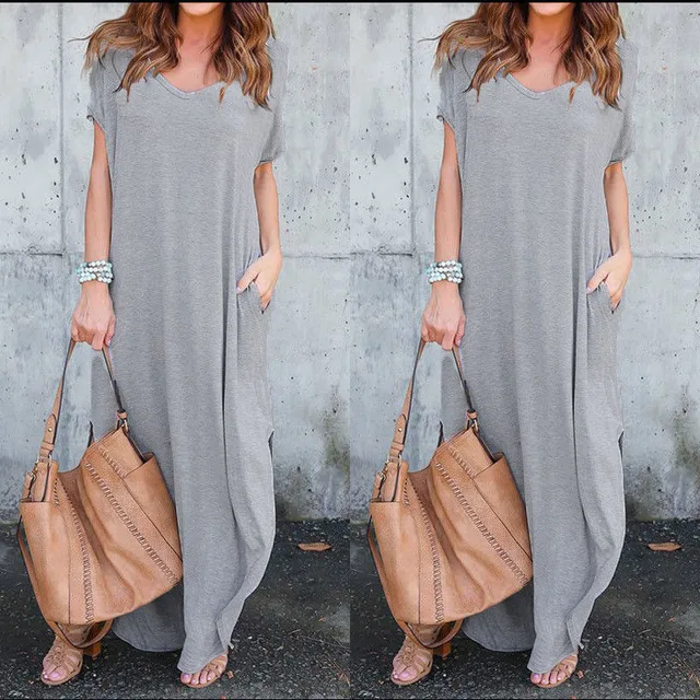 Womens Summer Maxi Dresses New Arrival Ladies Boho Dress Short Sleeve Round Neck Print Vintage Dress Vestidos Mujer