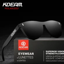 Бренд KDEAM, новые модные зеркальные солнцезащитные очки, женские поляризованные очки, мужские спортивные солнцезащитные очки, качественная оправа TR90, 6 цветов, KD260