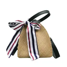 Модная тканая женская сумка, натуральные модные треугольные рисовые пельменей, соломенные сумки-мессенджеры для женщин, Новинка