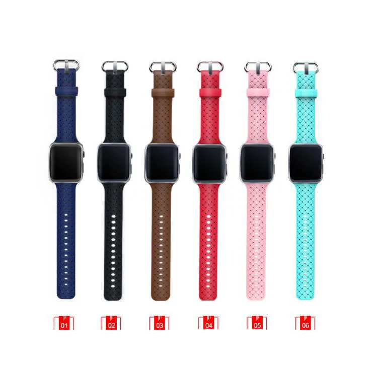 Sport Silicone Watchband For Apple Watch Series 1 2 3 4 iWatch 38mm 42mm 40mm 44mm Replacement Watch Band Wrist Bracelet Strap
