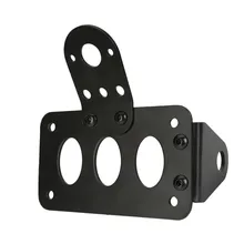 Боковое крепление мотоцикл номерной знак кронштейн для Harley аксессуары прерывателя черный регистрационный номер кронштейн